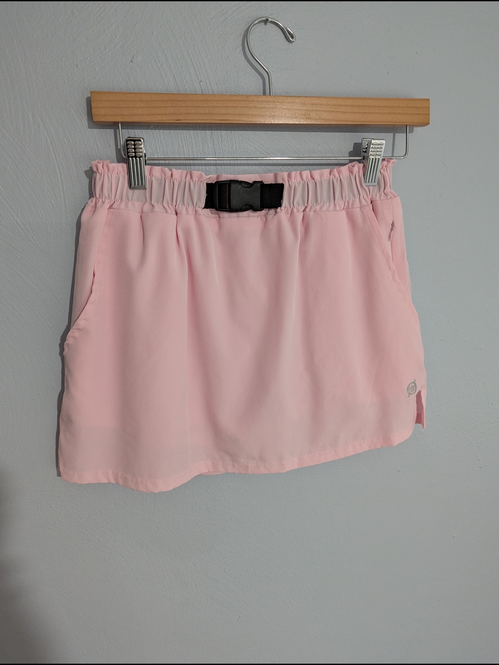 Born Pink Athletic Skort with Buckle Waist